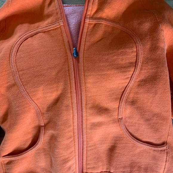 Orange lulu lemon hoodie - Picture 3 of 3